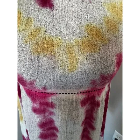 NWT Raga Asymmetrical Boho Beach Sleeveless Gauzy Tie Dyed - Picture 6 of 7